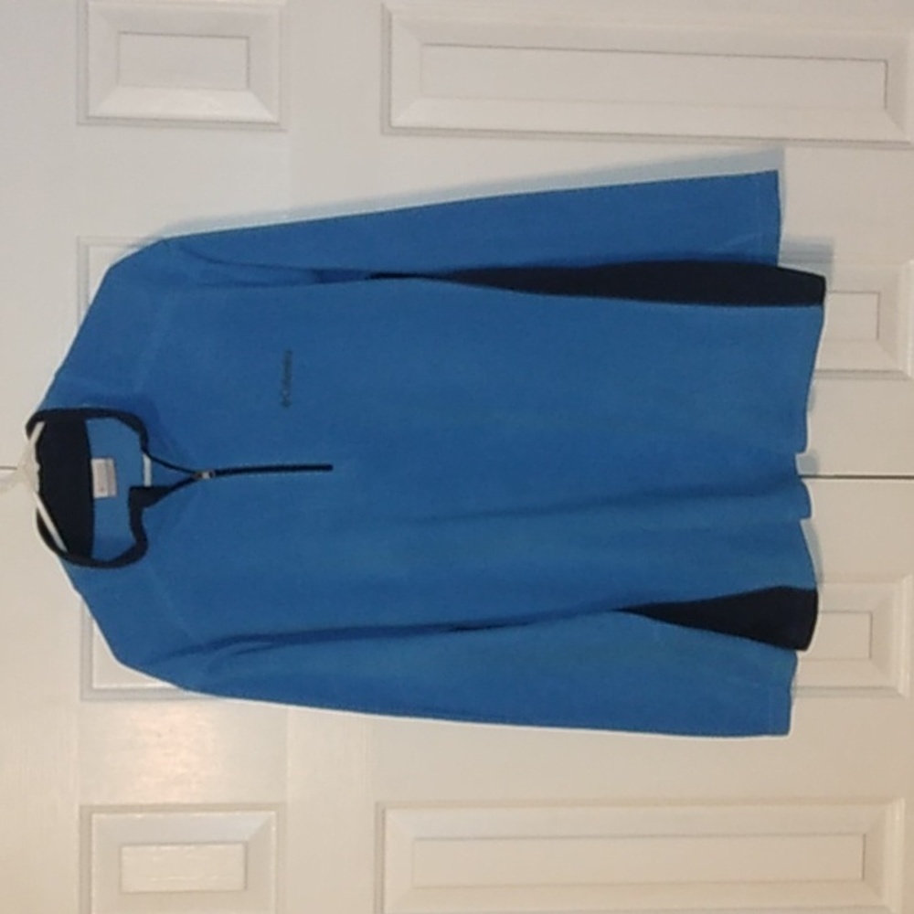 Columbia 1/2 Zip Fleece Pullover Sweater Unisex Extra Large XL Blue/Black
